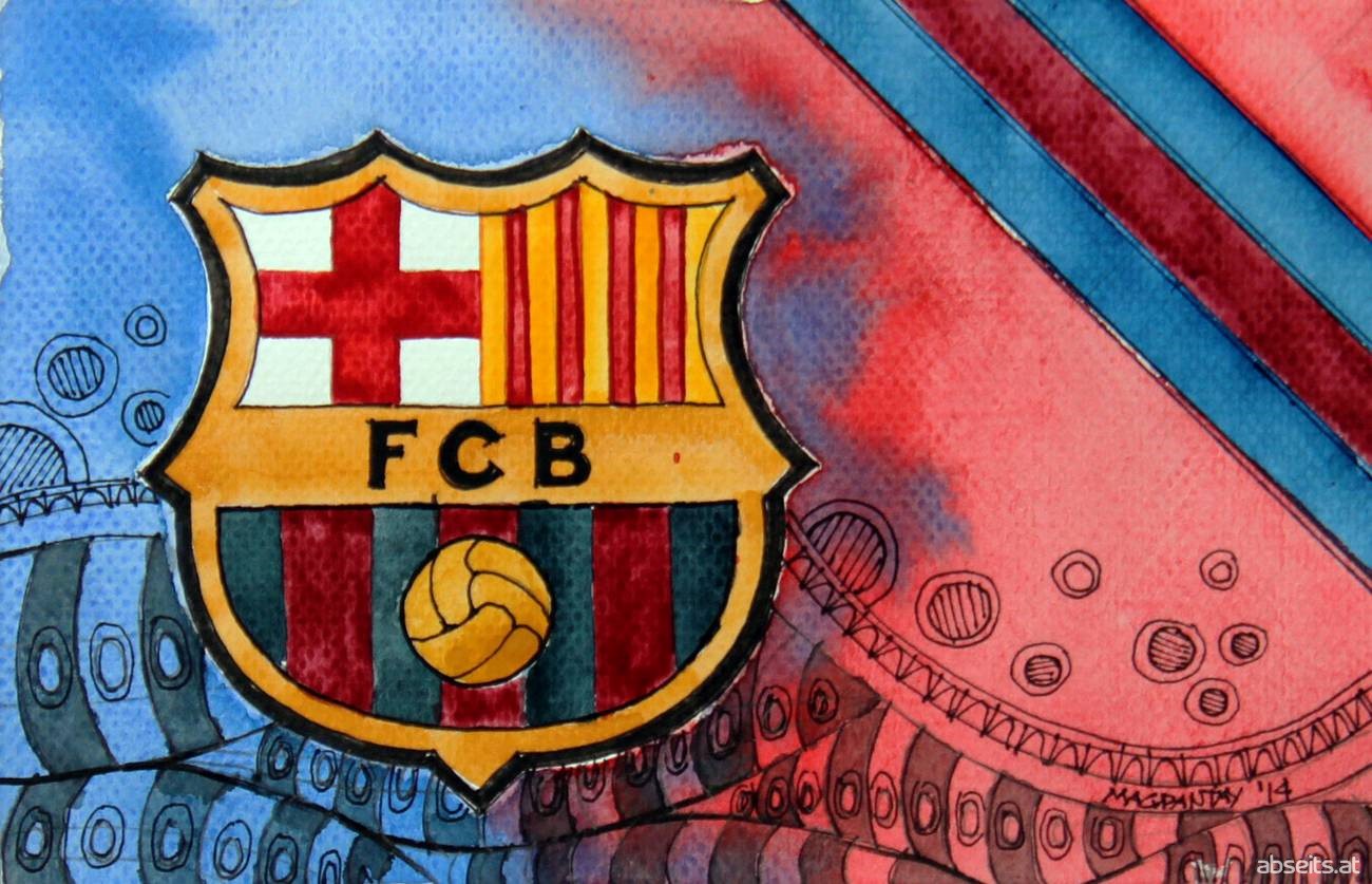 FC Barcelona - Wappen mit Farben_abseits.at