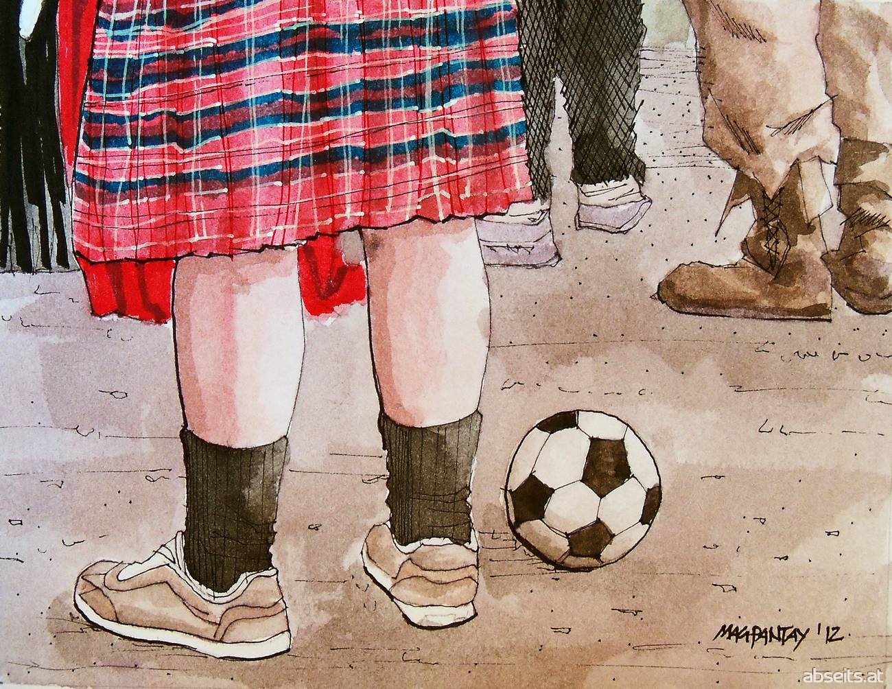 Fußball in Schottland - Schottenrock_abseits.at