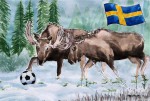 Fußball in Schweden - Elche mit Ball_abseits.at