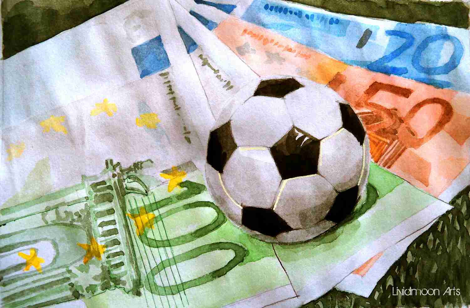 _Geld Euros Fußball