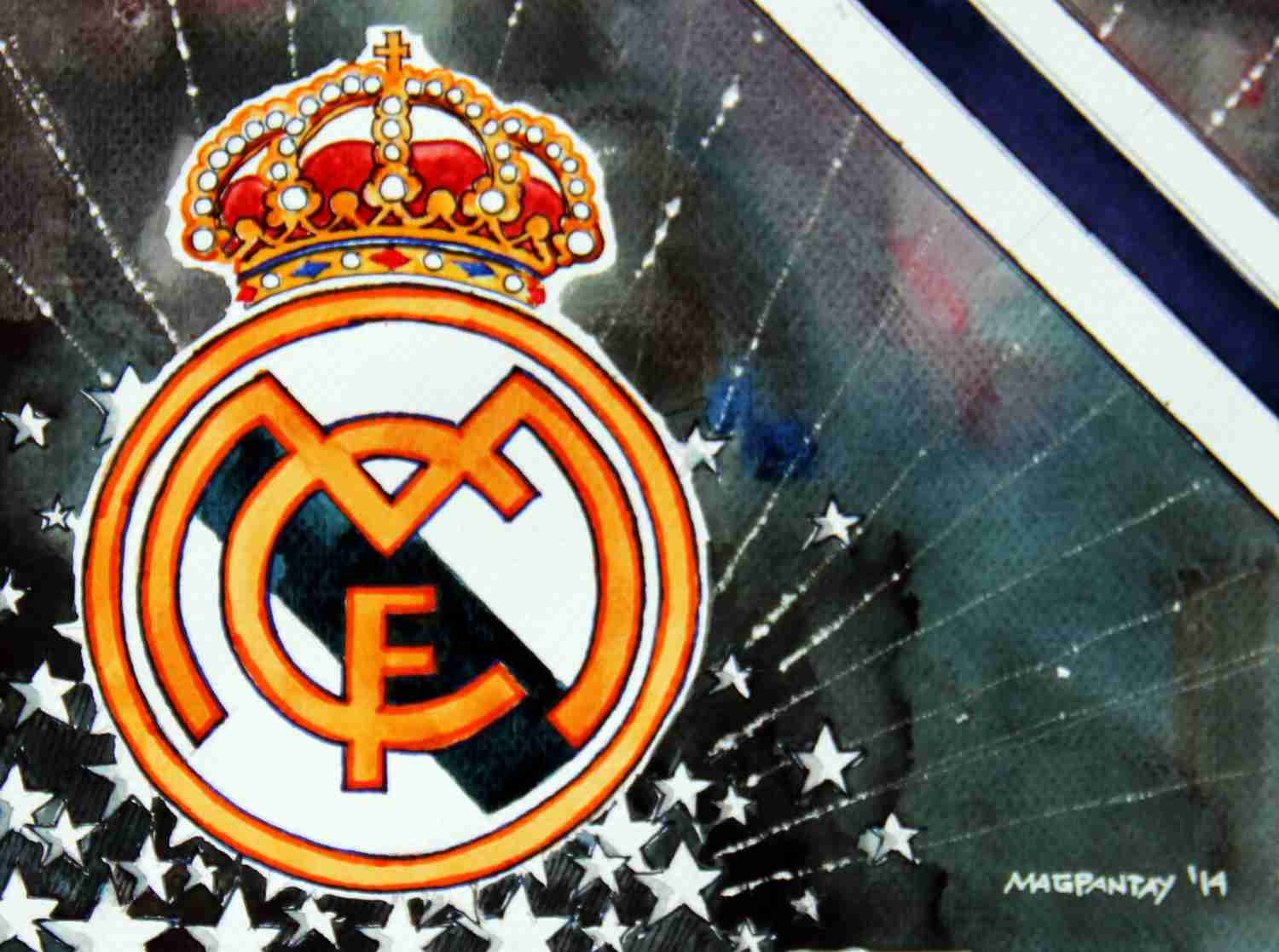 _Real Madrid - Wappen mit Farben