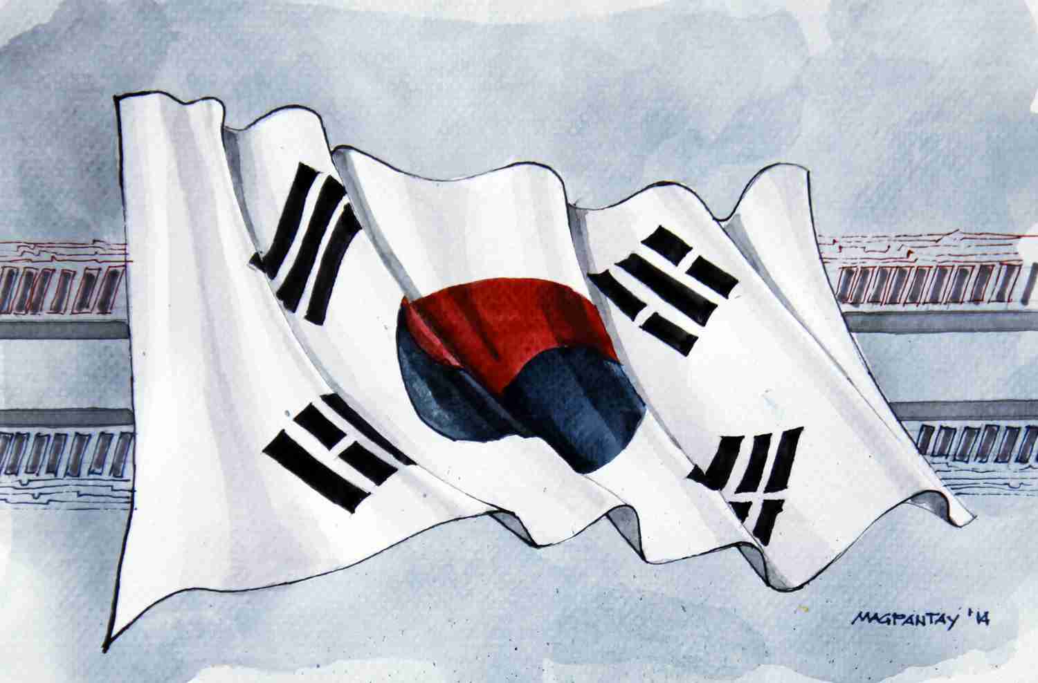 _Südkorea - Flagge