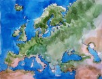 Europa Landkarte Kontinent